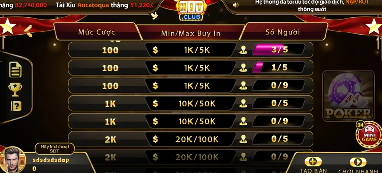 Trải Nghiệm Đỉnh Cao Khi Tham Gia Chơi Poker Tại HitClub Đẳng Cấp