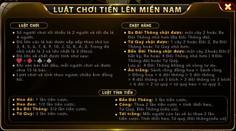 Trải Nghiệm Tiến Lên Miền Nam Tại HitClub Đỉnh Cao Cho Các Cao Thủ